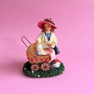 Childhood memories by Avon ‘ Just like Mommy’ figurine girl & doll in stroller